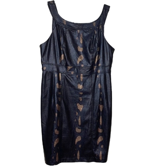 Emma & Michele Reptile Snake Print Sleeveless Dress - Picture 2 of 10